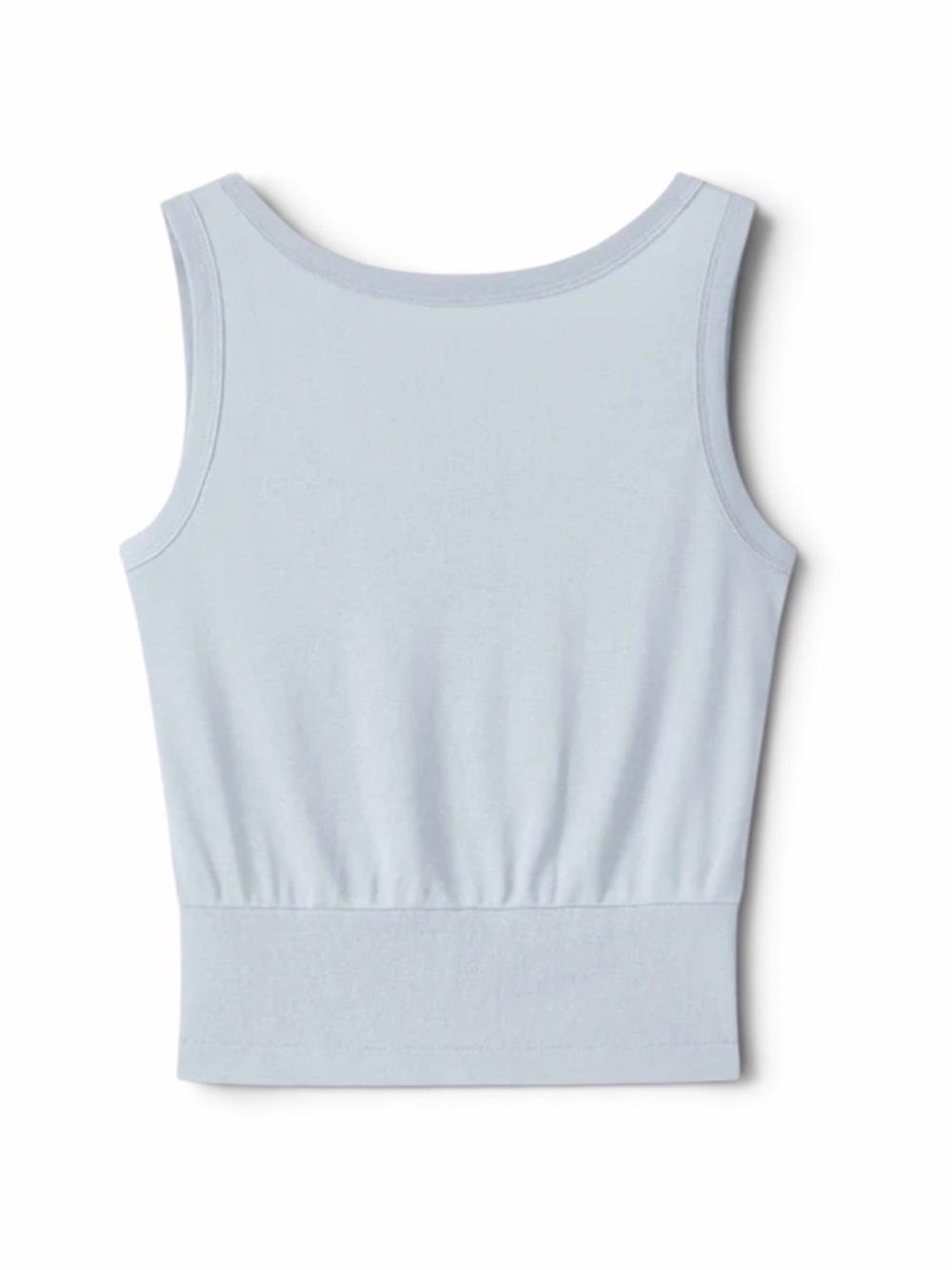 OGL Navy Cotton-Linen Blend Reversible Tank Seaglass Blue S NWT